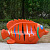 Скульптура - скамья из термо-пластика Тропическая рыба, 163х88 см, цвет красный
