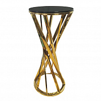 Приставной столик "Black & Gold", Ø30х70 см.