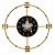 Часы настенные ОРБИТА с подвижным механизмом, Ø98*8 см