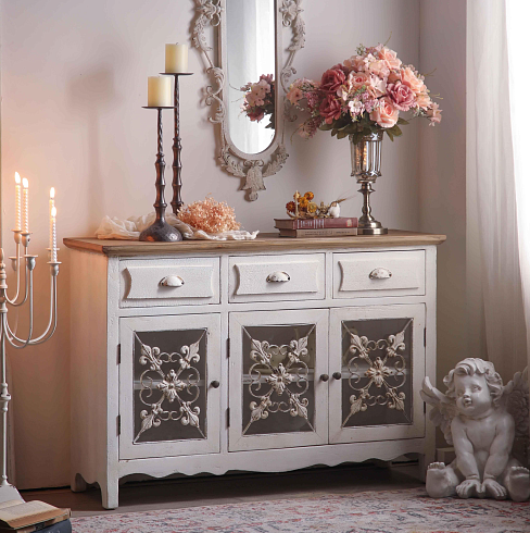 Шкафчик винтажный КОЛОНИАЛЬНЫЙ СТИЛЬ, 120*38*82,5 см