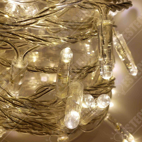 Профессиональная уличная гирлянда НИТЬ, 10 м, IP65, цвет тёплый белый