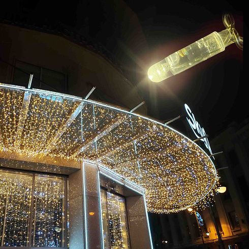 Профессиональная уличная гирлянда НИТЬ, 10 м, IP65, цвет тёплый белый