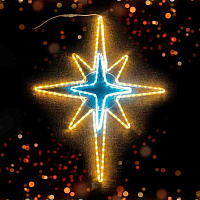 Вифлеемская звезда  светодиодная 2D, 90х68 см, для использования на открытом воздухе.