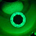 Светильник плавающий на солнечной батарее, Ø11 см, цвет зелёный